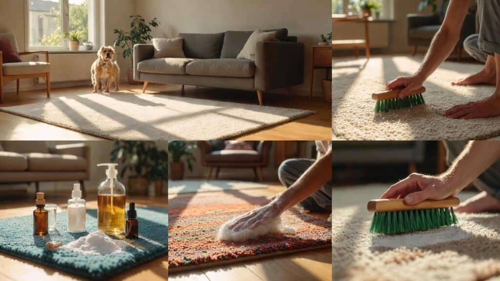 Tapijt reinigen zonder chemicaliën – wat werkt echt in huis