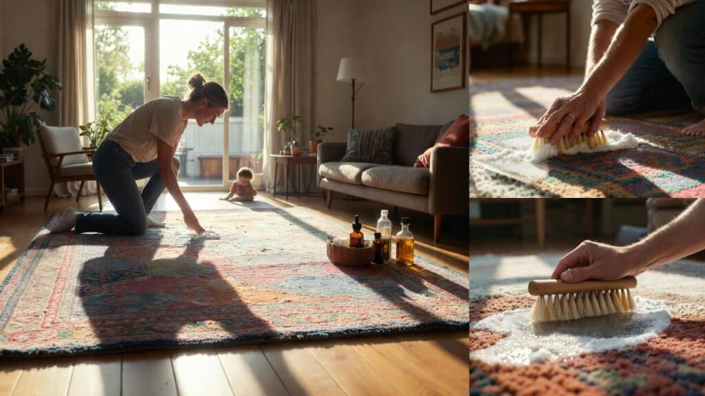Tapijt reinigen zonder chemicaliën