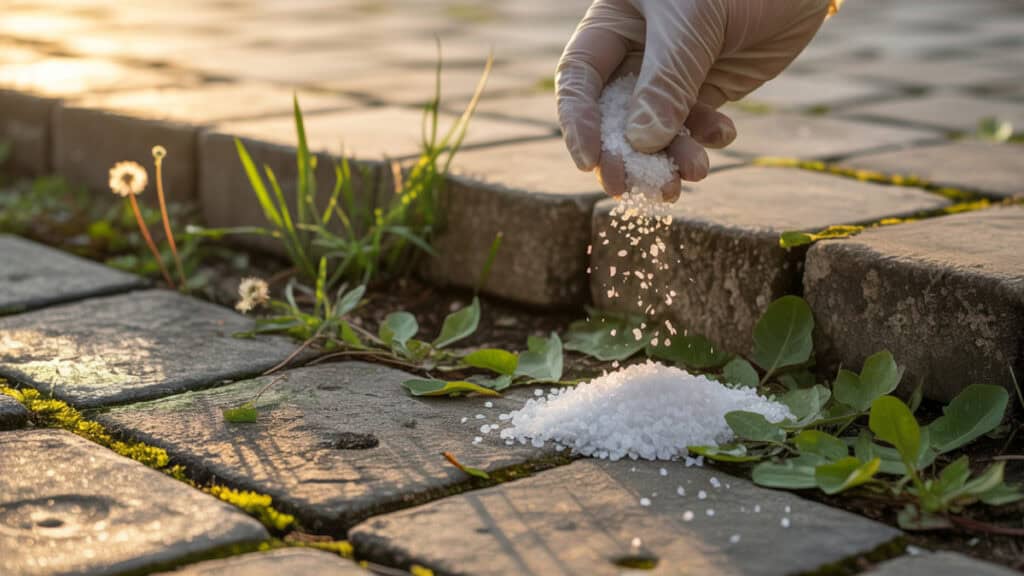 Veevoederzout tegen onkruid