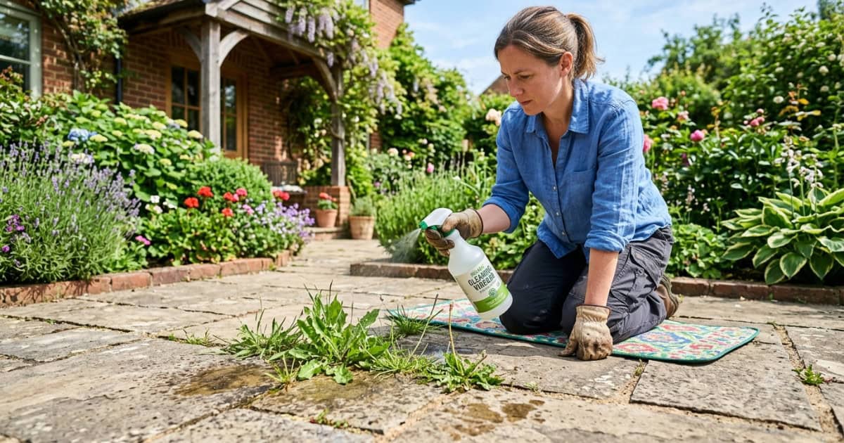 Schoonmaakazijn tegen onkruid: werking, gebruik en effect