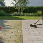 Groene aanslag terras verwijderen: zo pak je het aan